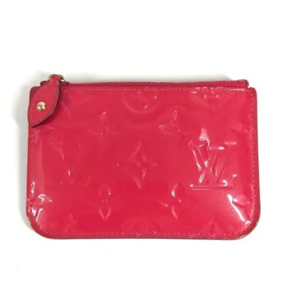 LOUIS VUITTON M90312 MonogramVernis Pochette Cles NM Coin purse with key ring
